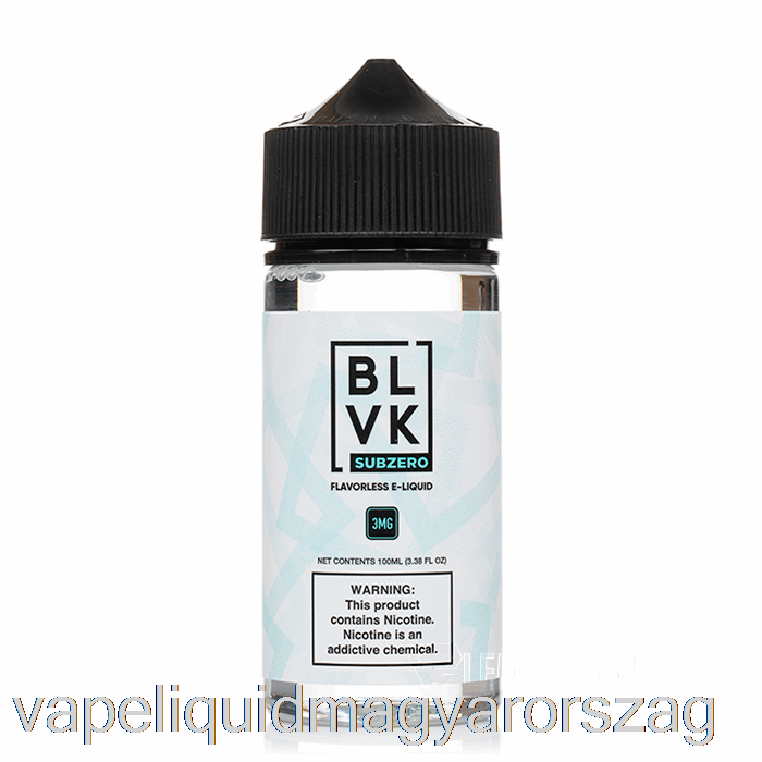 Sub Zero - Blvk - 100ml 3mg Vape E Cigi